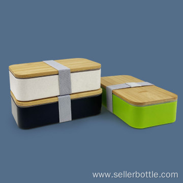 Single Layer Lunch Box With Bamboo Lid